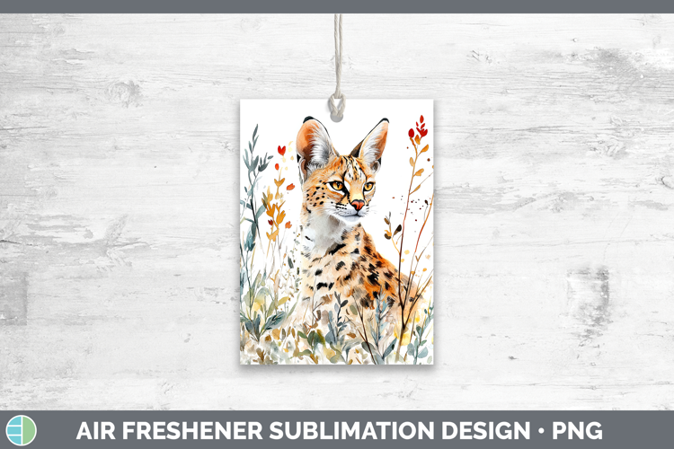 Wild Cats Serval Air Freshener Sublimation Car Freshener Des