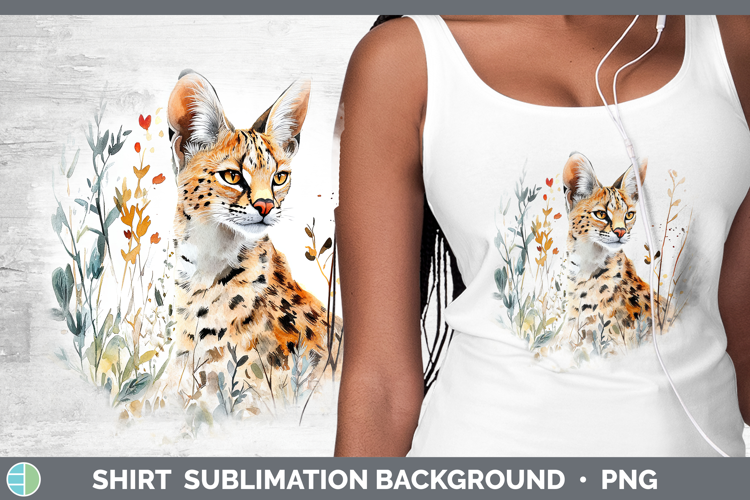 Wild Cats Serval Shirt Sublimation Sublimation Background De