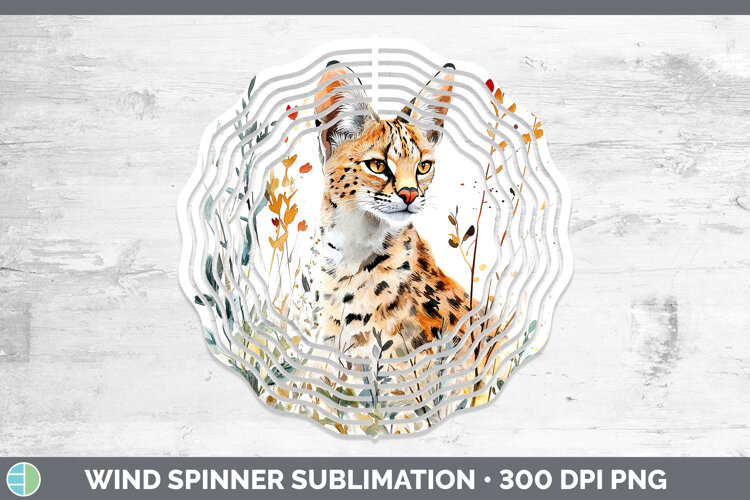 GorgeousWild Cats Wind Spinner design.