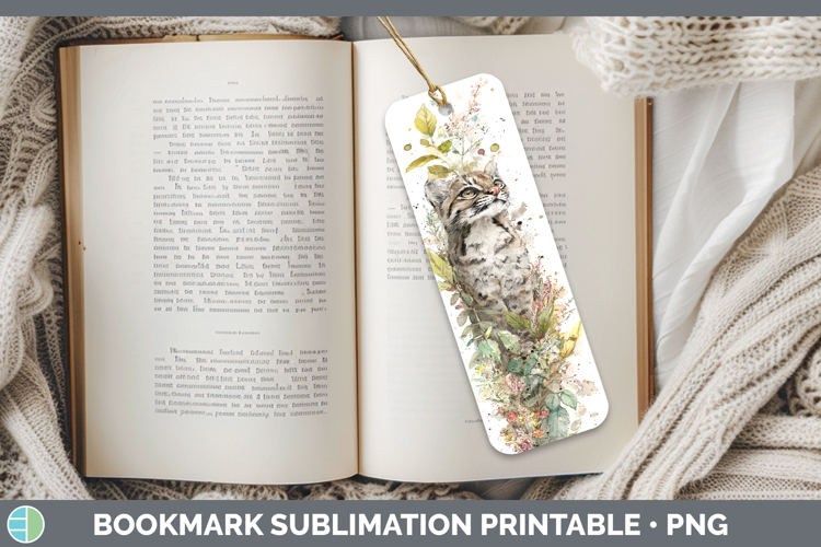 Andean Mountain Cat Wild Cats Sketch Bookmark Sublimation De