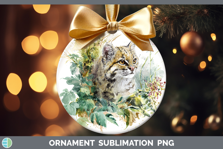 Andean Mountain Cat Wild Cats Sketch Ornament Sublimation De