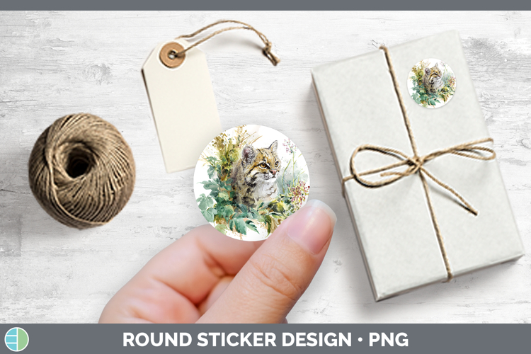 Andean Mountain Cat Wild Cats Sketch Stickers Design