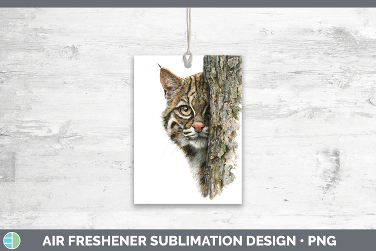 Andean Mountain Cat Wild Cats Tree Peek Air Freshener Sublim