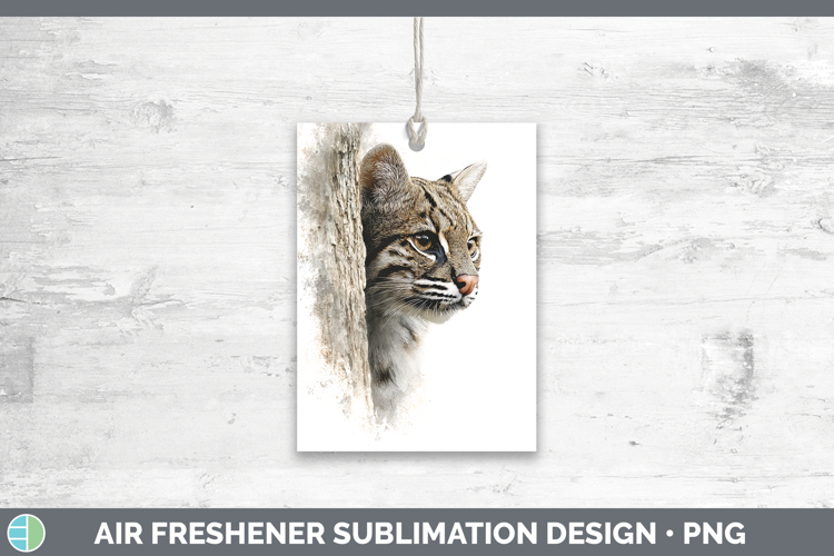 Geoffroys Cat Wild Cats Tree Peek Air Freshener Sublimation