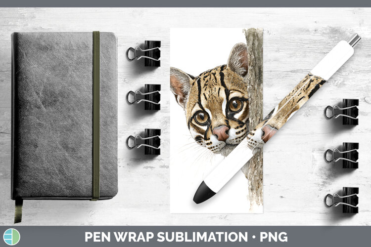 GorgeousWild Cats Tree Peek Pen Wrap design.