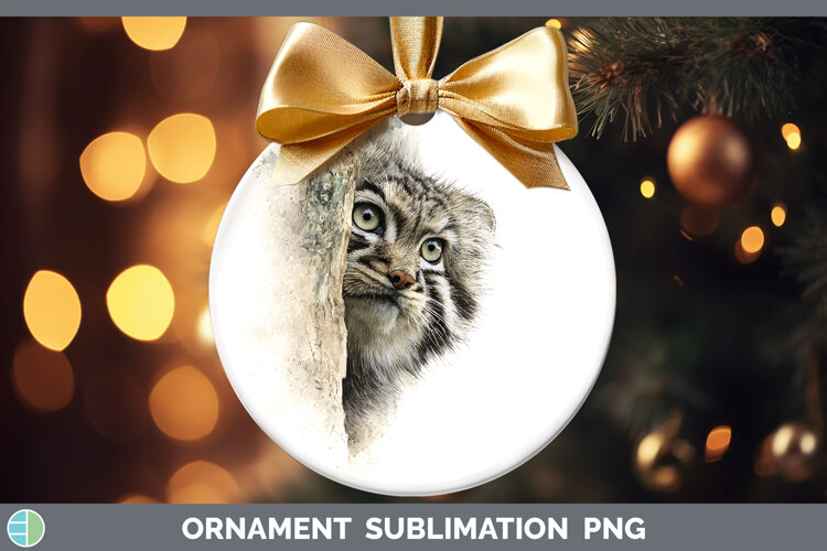 GorgeousWild Cats Tree Peek Ornament design.