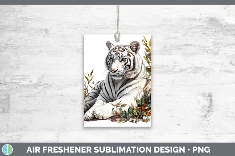 Wild Cats White Tiger Air Freshener Sublimation Car Freshene