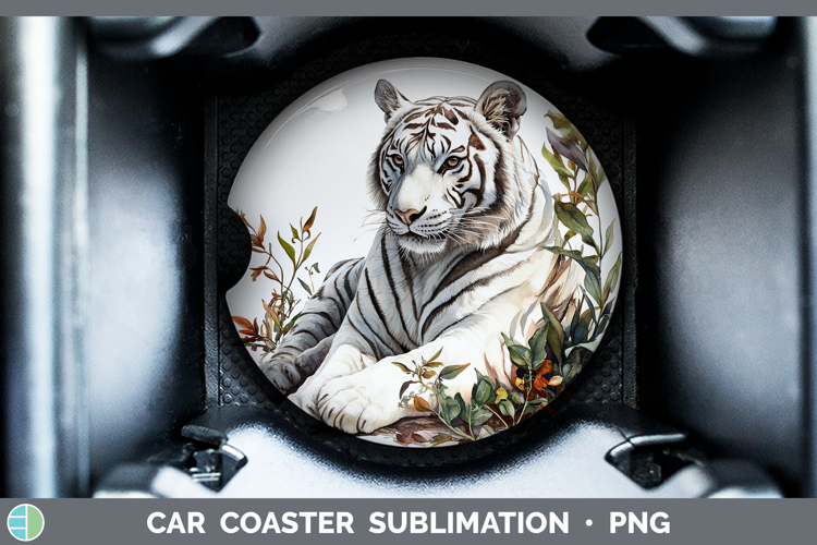 GorgeousWild Cats Car Coaster design.