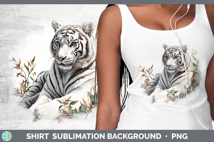 Wild Cats White Tiger Shirt Sublimation Sublimation Backgrou