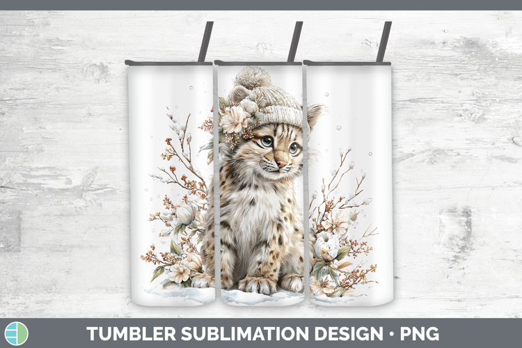 Andean Mountain Cat Wild Cats Winter Knit Hat Tumbler Sublim