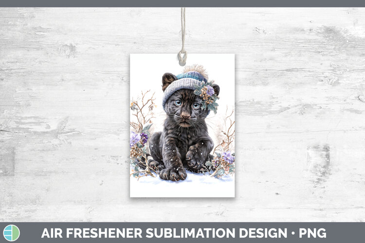 GorgeousWild Cats Winter Knit Hat Air Freshener design.
