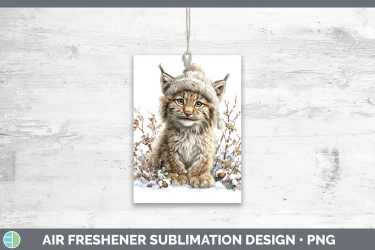 Canada Lynx Wild Cats Winter Knit Hat Air Freshener Sublimat
