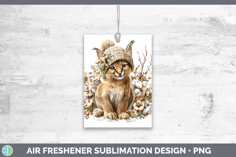 GorgeousWild Cats Winter Knit Hat Air Freshener design.