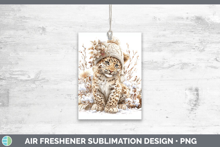 GorgeousWild Cats Winter Knit Hat Air Freshener design.