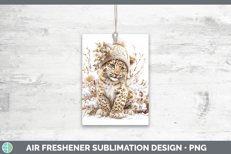 Jaguar Wild Cats Winter Knit Hat Air Freshener Sublimation D