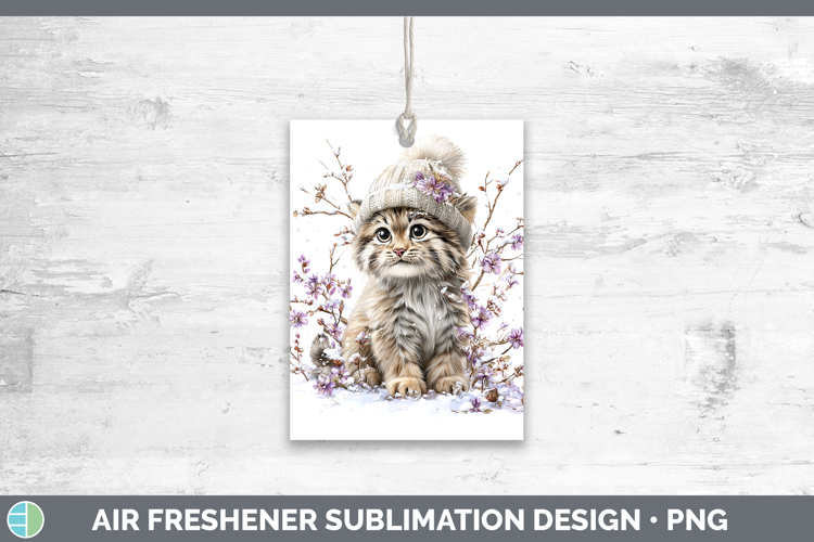 Pallas Cat Wild Cats Winter Knit Hat Air Freshener Sublimati