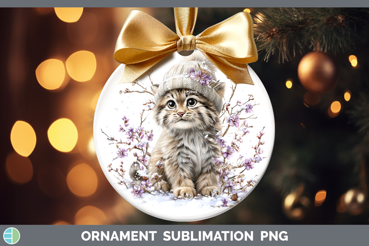 Pallas Cat Wild Cats Winter Knit Hat Ornament Sublimation De