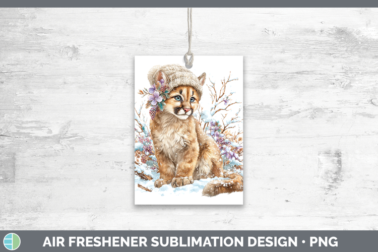 Puma Concolor Wild Cats Winter Knit Hat Air Freshener Sublim