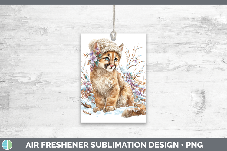 Puma Concolor Wild Cats Winter Knit Hat Air Freshener Sublim