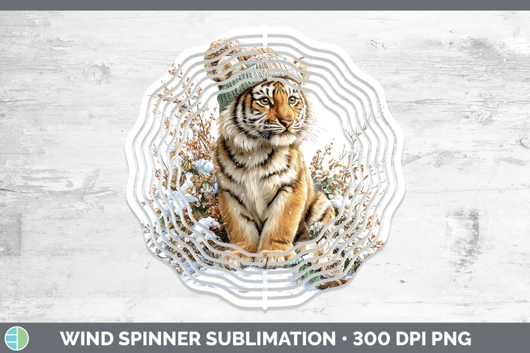 Tiger Wild Cats Winter Knit Hat Wind Spinner Sublimation Des