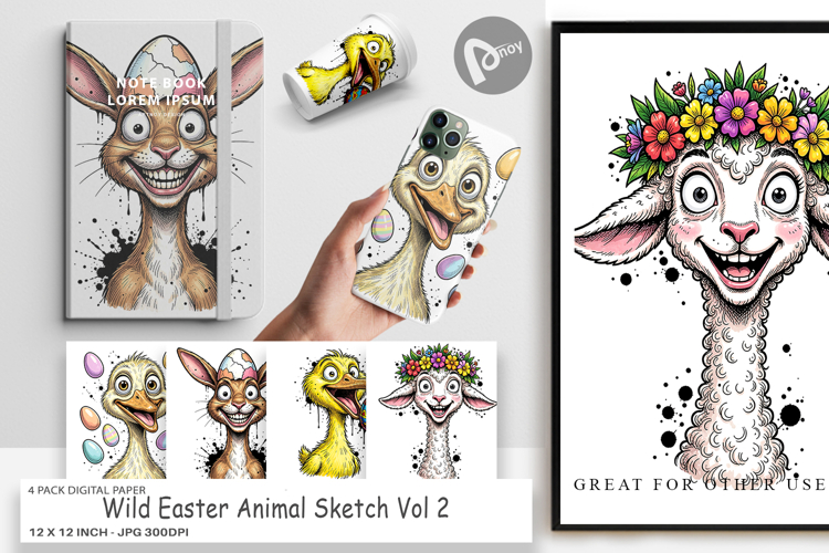 Easter Scrapbook Paper Image 13