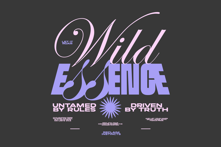 Wild Essence Aesthetic Typography Quote T shirt Design