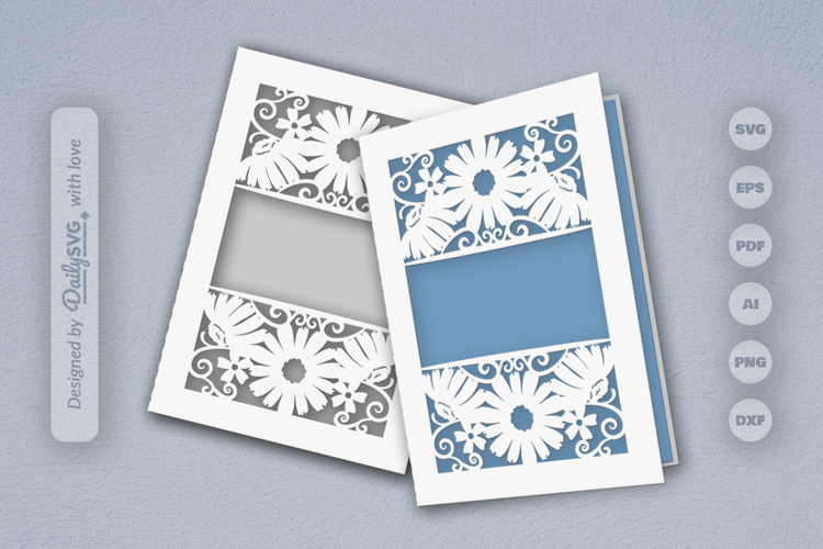 Floral Greeting Card SVG