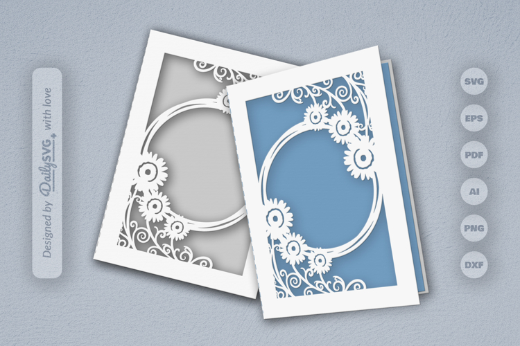 Floral Greeting Card SVG