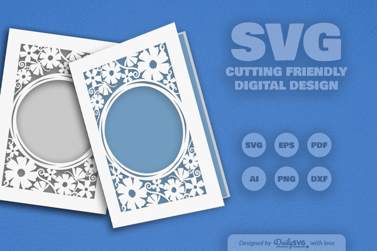 Floral Greeting Card SVG