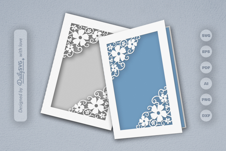 Floral Greeting Card SVG