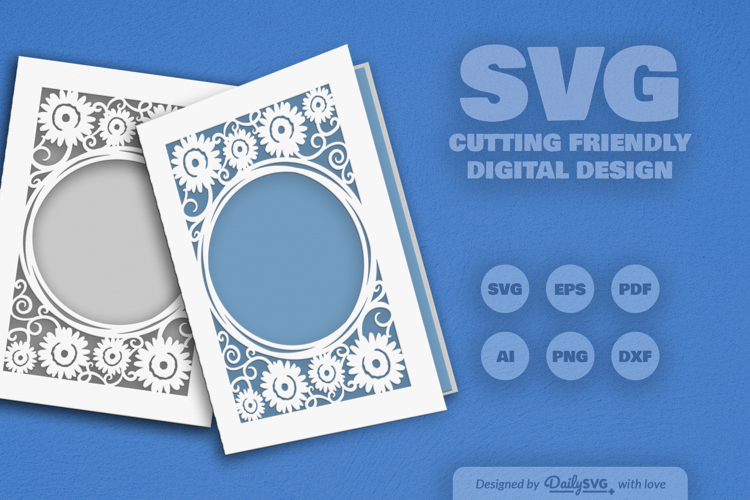 Floral Greeting Card SVG