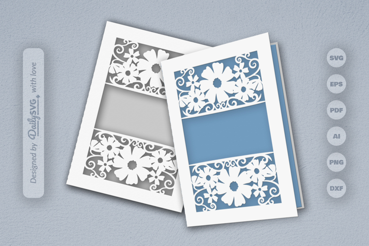 Floral Greeting Card SVG