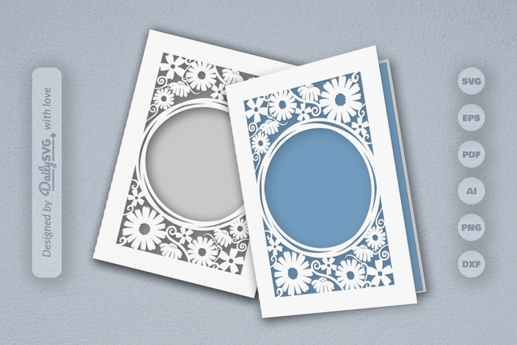 Floral Greeting Card SVG