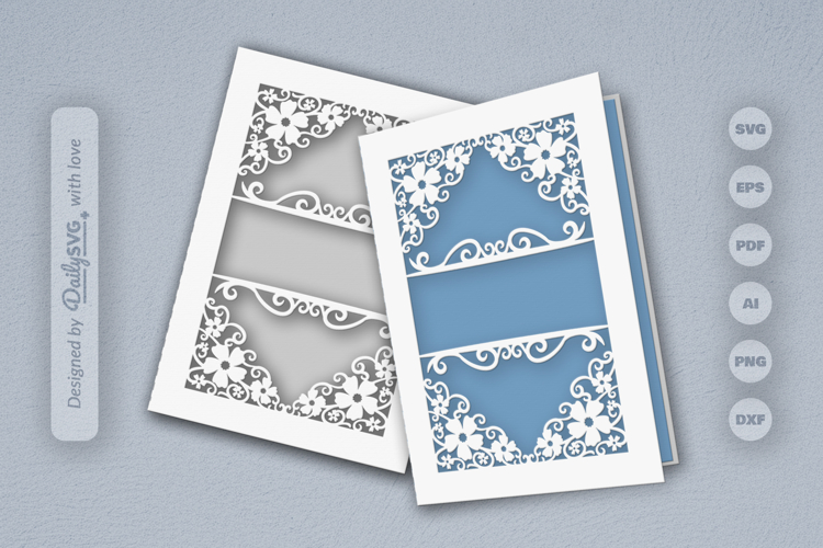 Floral Greeting Card SVG