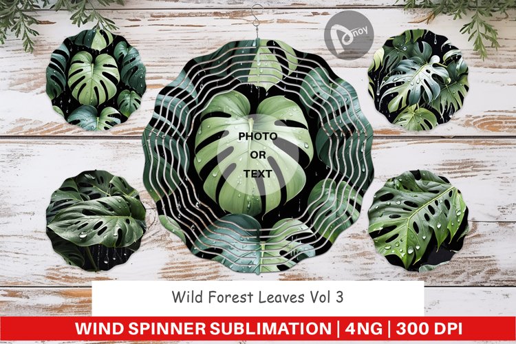 Wind Spinner Forest Leaves Pattern example image 1