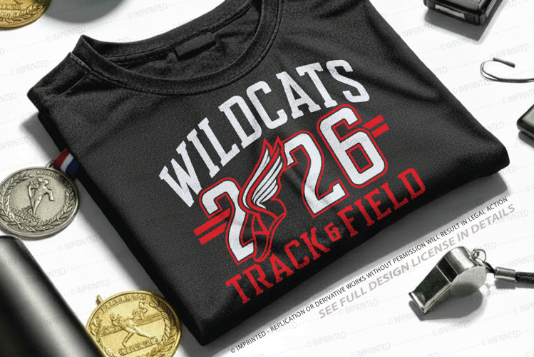 Wildcat Track and Field SVG