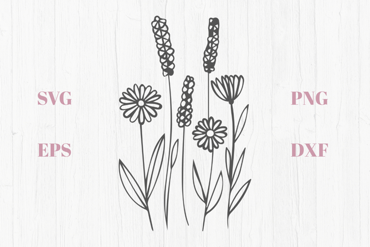 Spring Wildflowers SVG