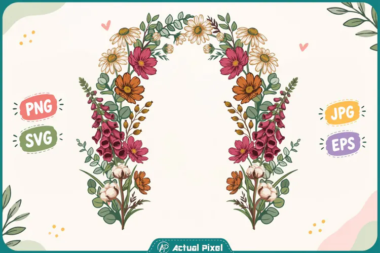 Wildflower Botanical Clipart