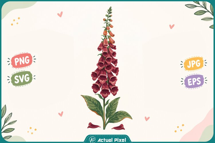 Wildflower Botanical Clipart example image 1