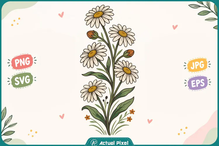 Wildflower Botanical Clipart