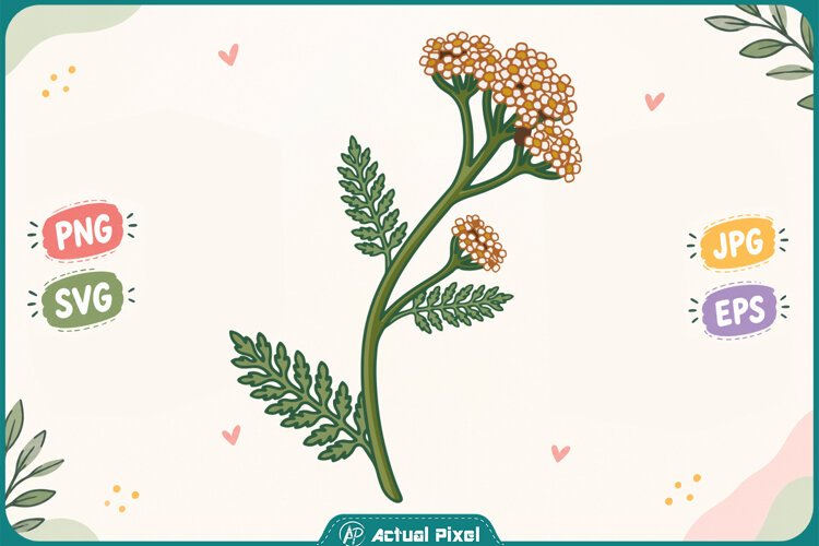 Wildflower Botanical Clipart example image 1