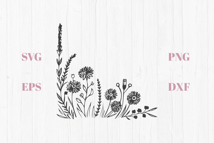 Wildflower Corner Bouquet SVG