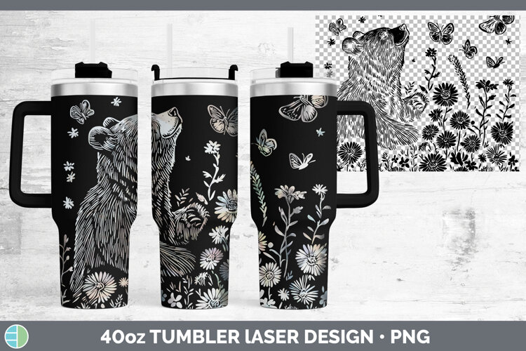 GorgeousWildflowers Laser 40oz Tumbler design.