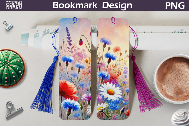 Wildflowers Bookmark | floral bookmark
