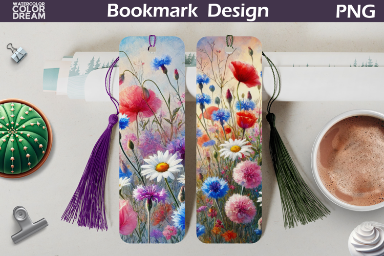 Wildflowers Bookmark | floral bookmark