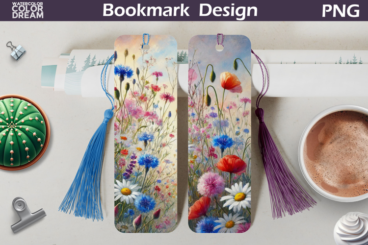 Wildflowers Bookmark | floral bookmark