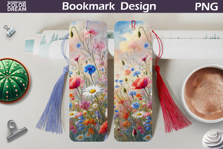 Wildflowers Bookmark | floral bookmark