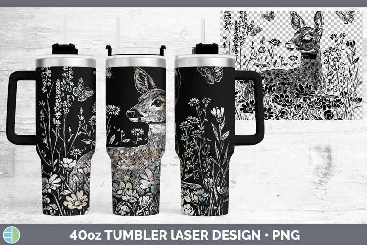 GorgeousWildflowers Laser 40oz Tumbler design.