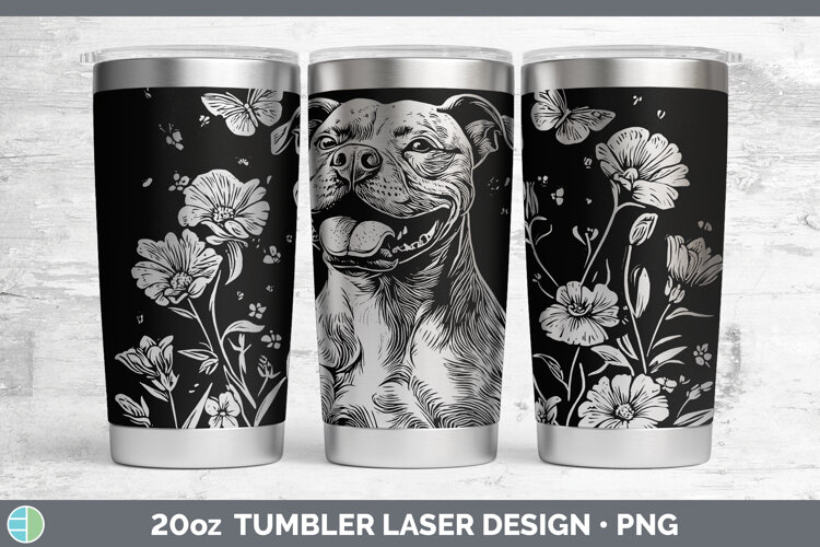 GorgeousWildflowers Dogs Laser 20oz Tumbler design.