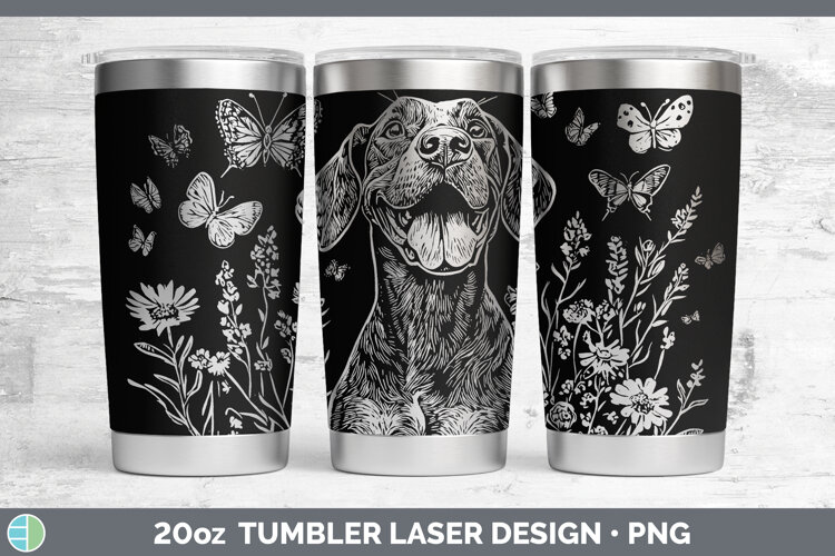 GorgeousWildflowers Dogs Laser 20oz Tumbler design.